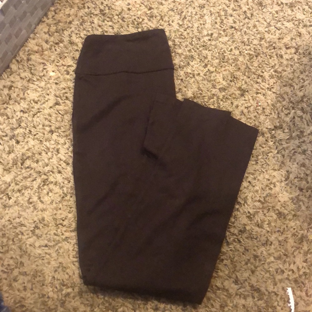 Ruby Ribbon Ponte Leggings Mink Brown NEW